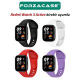 Forzacase Xiaomi Redmi Watch 3 Active ile uyumlu Silikon Kordon Kayış - FC171