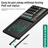 Forzacase Çift Fonksiyonlu Akıllı Hesap Makinesi ve LCD Yazma Tableti Not Alma Özellikli - FC1001