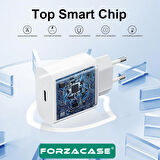 Forzacase Hızlı Şarj Destekli 25W Type-C to Type-C Şarj Cihazı Adaptör Kablo Set - FC1026