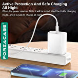 Forzacase Hızlı Şarj Destekli 20W Type-C Lightning Şarj Cihazı Adaptör Kablo Set - FC1028