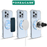 Forzacase iPhone 8 ve üstü Modeller ile uyumlu Metal Magsafe Halka Yüzük Ring Siyah - FC1032