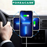 Forzacase iPhone 8 ve üstü Modeller ile uyumlu Metal Magsafe Halka Yüzük Ring Siyah - FC1032