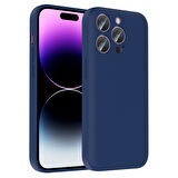 Forzacase iPhone 14 Pro Max ile uyumlu Kamera Korumalı Kartlık Hazneli Silikon Kılıf - FC1040