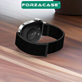 Forzacase Huawei Watch Fit 4 / Fit 4 Pro ile uyumlu Hasır Örgü Cırtlı Kordon Kayış - FC1056