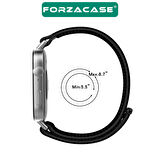 Forzacase Huawei Watch Fit 4 / Fit 4 Pro ile uyumlu Hasır Örgü Cırtlı Kordon Kayış - FC1056