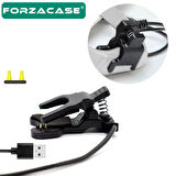 Forzacase 2 Pin 3.0 mm Konnektör Akıllı Saatler ile uyumlu Mandallı USB Şarj Kablosu - FC1057
