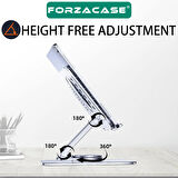 Forzacase 360 Derece Döner Şeffaf Akrilik Tablet Standı Katlanabilir Masaüstü Tutucu - FC1066