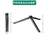Forzacase 3 Ayak Mini Kamera Lens Işık Tripodu 1/4 Vida Uyumlu Kamera Sabitleyici - FC1074