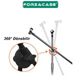 Forzacase Zemin için 360 Döner Profesyonel Metal Mikrofon Standı 170 cm  - FC1075