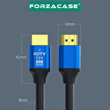 Forzacase Ultra HD 4K Yüksek Hızlı HDMI Kablosu - 3 Metre | TV PS5 4K 60Hz - FC1081