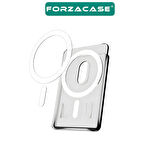 Forzacase iPhone Tüm Modeller ile uyumlu Magsafe Özellikli Manyetik Şeffaf Cüzdan Kartlık - FC1091