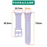 Forzacase Samsung Galaxy Watch 8 Ultra ile uyumlu Tokalı Silikon Kordon Kayış - FC1092