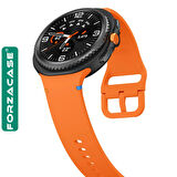 Forzacase Samsung Galaxy Watch 8 Ultra ile uyumlu Tokalı Silikon Kordon Kayış - FC1092