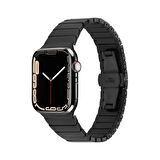 Forzacase Apple Watch Ultra 49mm ile uyumlu Balık Sırtı Paslanmaz Çelik Kordon - FC1100