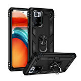 Forzacase Xiaomi Poco X3 GT ile uyumlu Ares Serisi Yüzük Standlı Armor Sert Plastik Kılıf