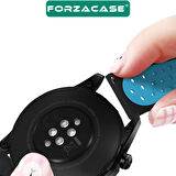 Forzacase Universal 22mm için Delikli Silikon Kordon Kayış - FC137