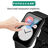 Forzacase Huawei Watch Fit 2 ile uyumlu Önü Kapalı Ekran Korumalı Silikon Kılıf - FC010