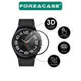 Forzacase Samsung Galaxy Watch 6 Classic 43mm için Tam Kaplayan 3D Pet Ekran Koruyucu Film - FC016