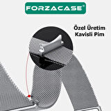 Forzacase Samsung Galaxy Watch 6 Classic 43mm ile uyumlu Metal Mıknatıslı Kordon Kayış - FC302