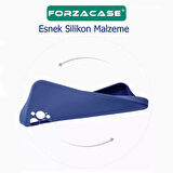 Forzacase Samsung Galaxy S21FE Liquid İçi Kadife Lansman Silikon Kılıf + Temperli Cam Ekran Koruyucu