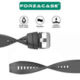 Forzacase Amazfit GTR 3 / GTR 3 Pro için Tokalı Çizgi Desen Silikon Kordon Kayış - FC369