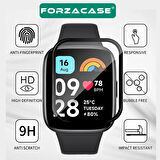 Forzacase Xiaomi Redmi Watch 3 Active ile uyumlu Silikon Kordon Kayış + Ekran Koruyucu Film - FC171