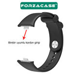 Forzacase Xiaomi Redmi Watch 4 ile uyumlu Silikon Kordon Kayış + Ekran Koruma Filmi - FC395