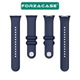 Forzacase Xiaomi Redmi Watch 4 ile uyumlu Silikon Kordon Kayış + Ekran Koruma Filmi - FC395