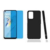 Forzacase Oppo A54 ile uyumlu Maxim Serisi Mat Silikon Kılıf + Nano Ekran Koruyucu