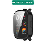 Forzacase Xiaomi Redmi Watch 3 ile uyumlu Önü Kapalı Ekran Korumalı Silikon Kılıf - FC010