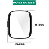 Forzacase Xiaomi Redmi Watch 3 ile uyumlu Önü Kapalı Ekran Korumalı Silikon Kılıf - FC010