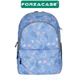 Forzacase 3 Bölmeli Askılı Çocuk Okul Çantası ve Kalemlik Seti Kuğu Tasarım Sırt Çanta - FC1110