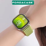 Forzacase Huawei Watch Fit 5/Fit 5 Pro ile uyumlu Wave Desen Hasır Örgü Cırtlı Kordon Kayış-FC1127