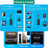 Forzacase TV, Araç, Bilgisayar Uyumlu 2in1 Aux Bluetooth 5.4 Kablosuz Ses Adaptörü - FC1130