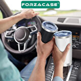 Forzacase Çift Katmanlı Paslanmaz Çelik Pipet Girişli 600ml Sıcak Soğuk Tutan Bardak Termos Mug - FC1142