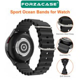 Forzacase Havit M9030 Pro 46mm ile uyumlu Ocean Oluklu Silikon Kordon Kayış - FC143