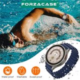 Forzacase Xiaomi Watch S5 46mm ile uyumlu Ocean Oluklu Silikon Kordon Kayış - FC143