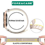 Forzacase Xiaomi Watch S4 / S4 Sport ile uyumlu Cırtlı Hasır Kumaş Kordon Kayış - FC153