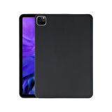 Forzacase iPad Pro 12.9 2020 Tablet ile Uyumlu Silikon Kılıf Siyah - FC155