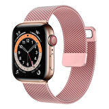 Forzacase Apple Watch Ultra 3 49mm ile Uyumlu Metal Mıknatıslı Kordon Kayış - FC157