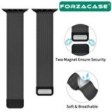 Forzacase Apple Watch 10 42mm ile uyumlu Metal Mıknatıslı Kordon Kayış - FC158