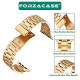 Forzacase Apple Watch Ultra 49 mm Uyumlu Metal Bakla Kordon Kayış - FC179