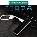 Forzacase Metal Çerçeveli USB Şarjlı Alevsiz Elektronik Tesla Çakmak Hediye Çakmak - FC180