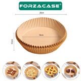 Forzacase 50 Adet AirFryer Hava Fritözü Pişirme Kağıdı Yağ Geçirmez Tabak Model - FC184