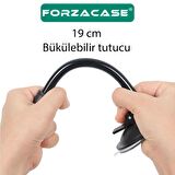 Forzacase 360 Derece Döner Araç İçi Torpido ve Cam Vantuzlu Telefon Tutucu - FC197