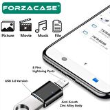 Forzacase Lightning to USB 3.0 Çevirici Adaptör Usb Flash Klavye Mouse iPhone iPad Uyumlu - FC199