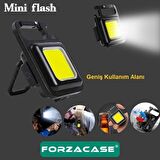 Forzacase 30 COB Led Mıknatıslı Anahtarlık Şişe Açacağı Mutfak Ev Garaj Kamp Outdoor Led Lamba FC231