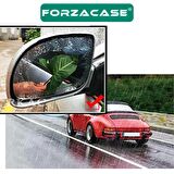 Forzacase Otomobil Dikiz Aynası Yağmur Su Kaydırıcı Jelatin Sticker Film 150x100mm 2 Adet - FC236