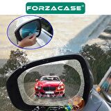 Forzacase Otomobil Dikiz Aynası Yağmur Su Kaydırıcı Jelatin Sticker Film 150x100mm 2 Adet - FC236