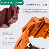 Forzacase Apple Watch 9 41 mm uyumlu Hermes Silikon Kordon Kayış - FC241